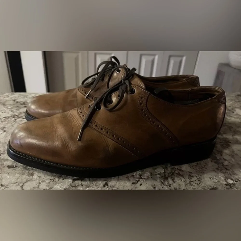 Allen Edmonds Corporate Casuals Oxfords Leather Shoes Cap Toe Size 9.5D‎